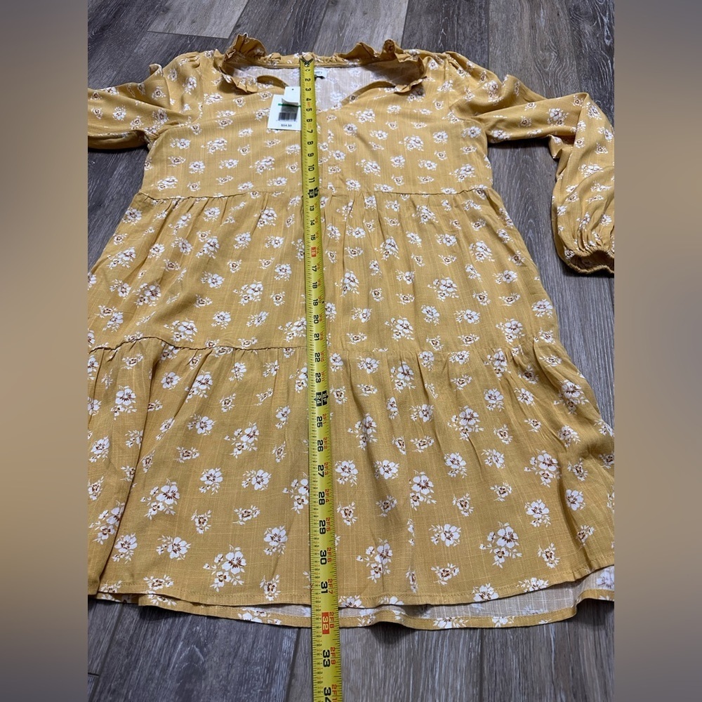🛍️ True Craft NEW gold floral dress - Picture 5 of 7